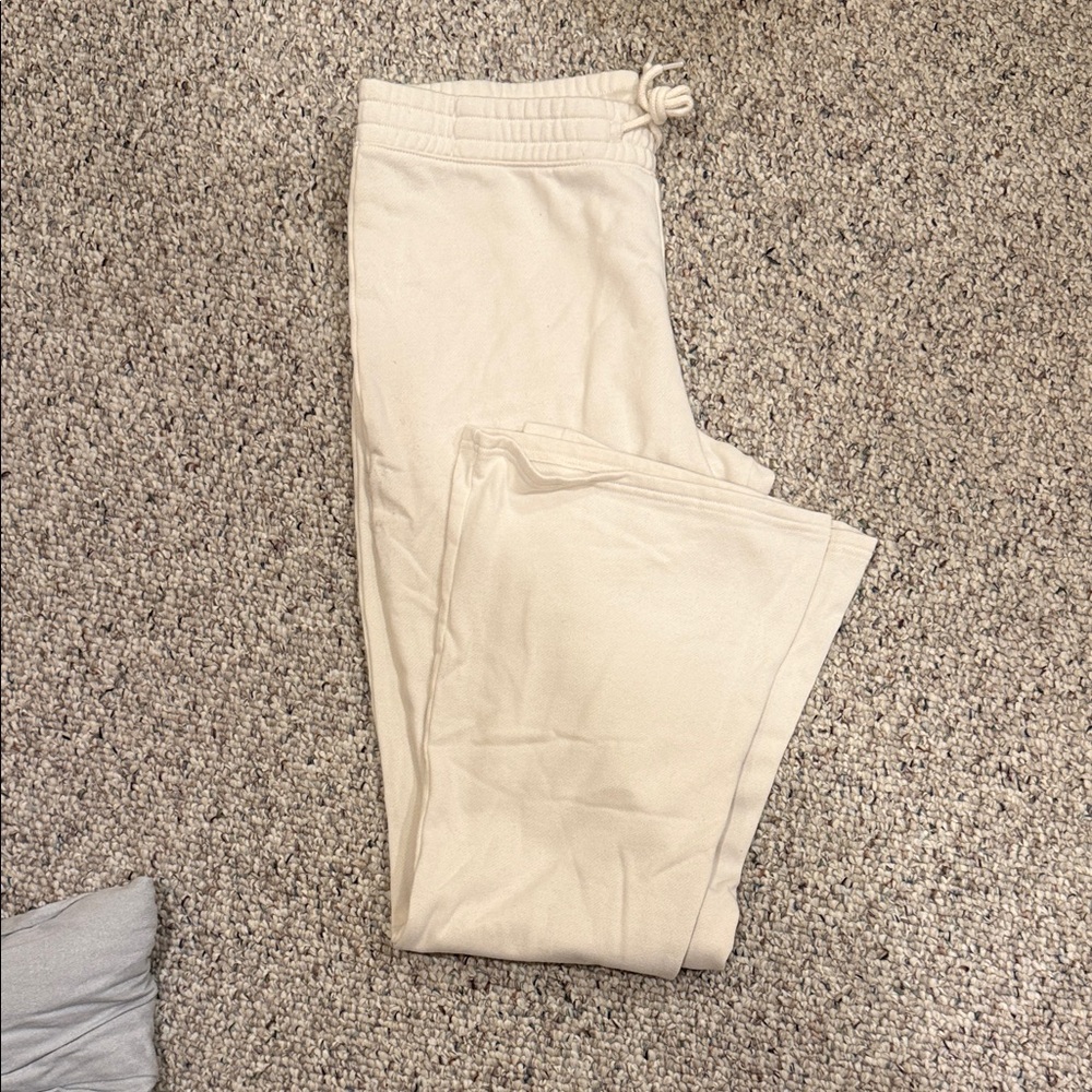Hollister Cream Flare Pants